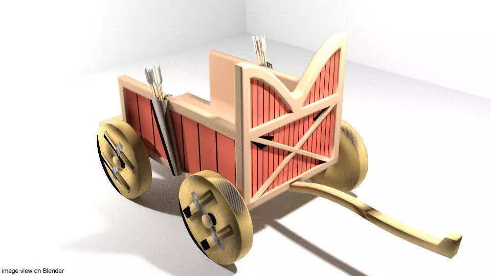 Chariot - Sumerian 3D model