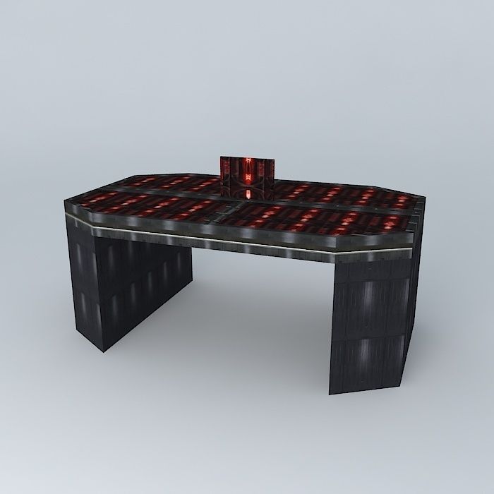 A Futuristic Table Free 3D model_1