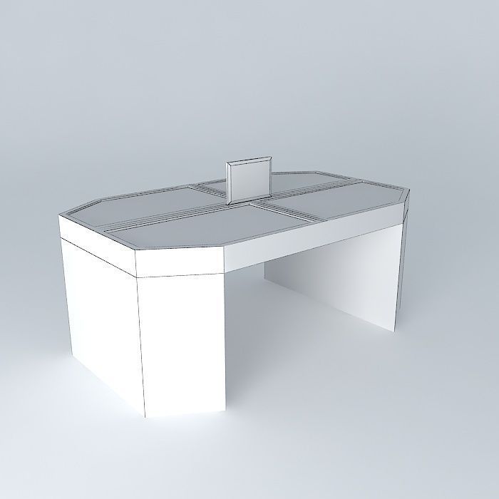 A Futuristic Table Free 3D model_4