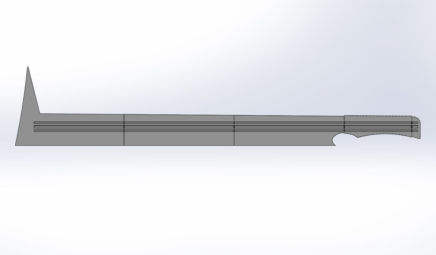Sword of Uruk Hai from the movie Lord of the rings 2001 3D print model_25