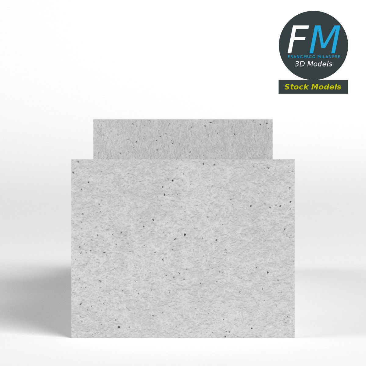 Sport pedestal podium Low-poly 3D model_4