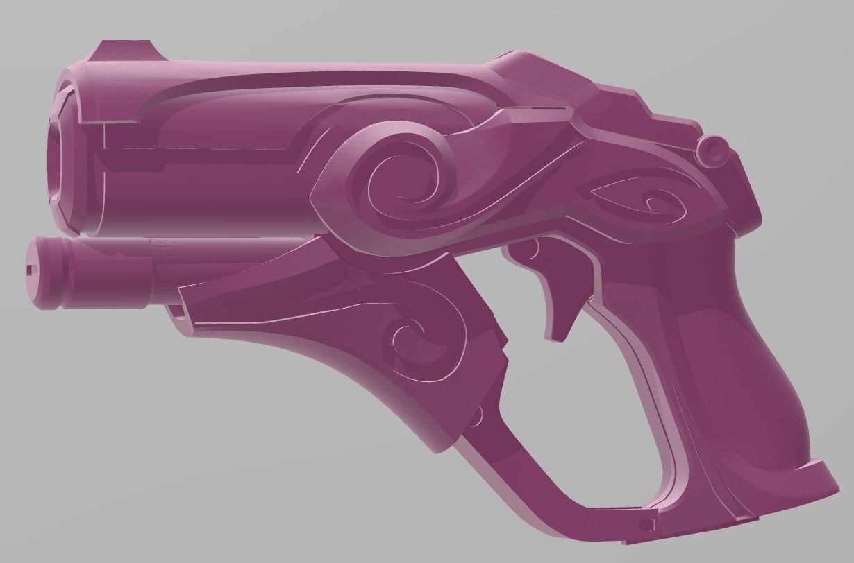 Overwatch Mercy Cosplay - Sugar Plum Fairy Blaster 3D Model 3D print model_1