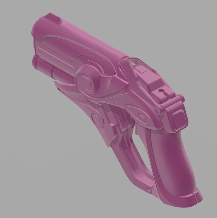 Overwatch Mercy Cosplay - Sugar Plum Fairy Blaster 3D Model 3D print model_4
