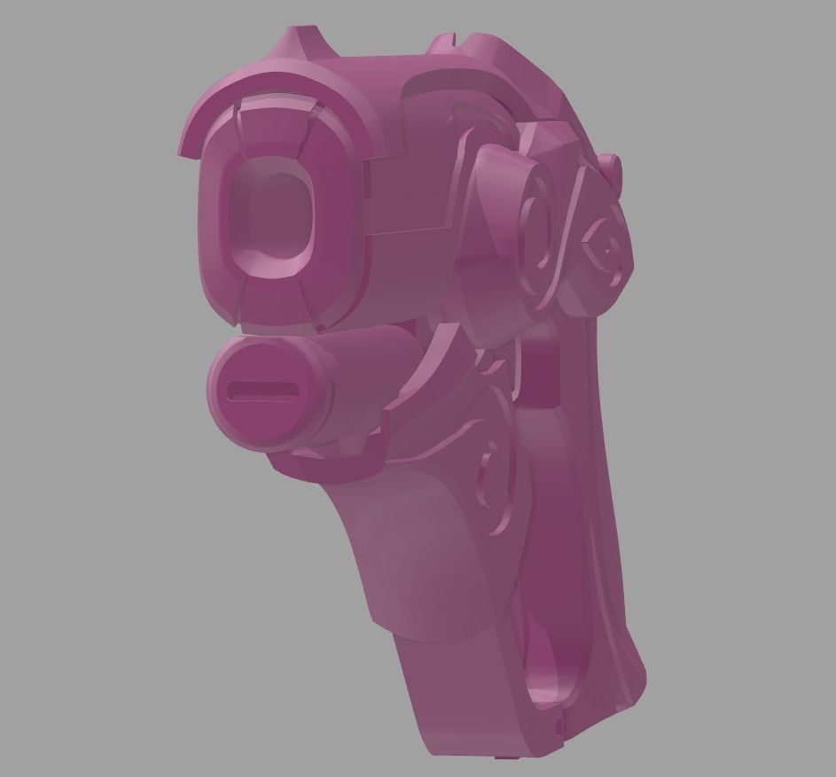 Overwatch Mercy Cosplay - Sugar Plum Fairy Blaster 3D Model 3D print model_5