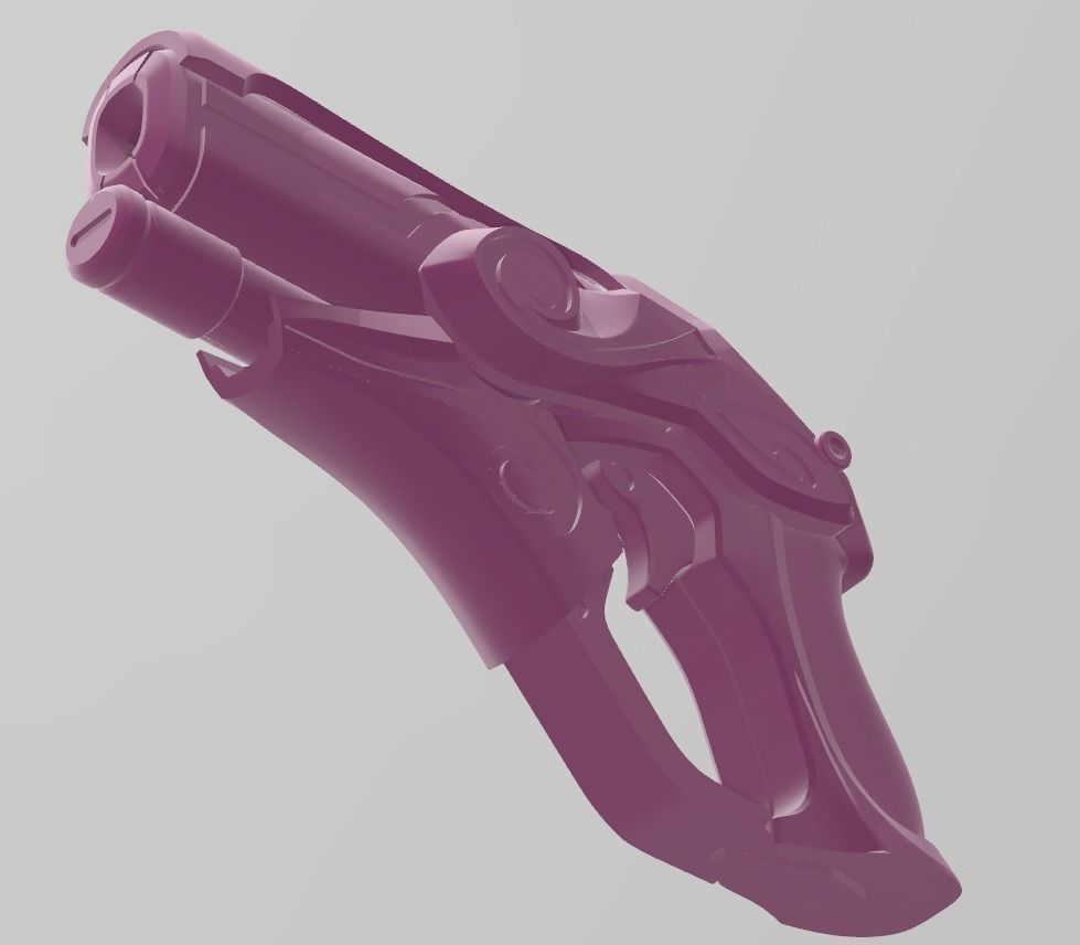 Overwatch Mercy Cosplay - Sugar Plum Fairy Blaster 3D Model 3D print model_6