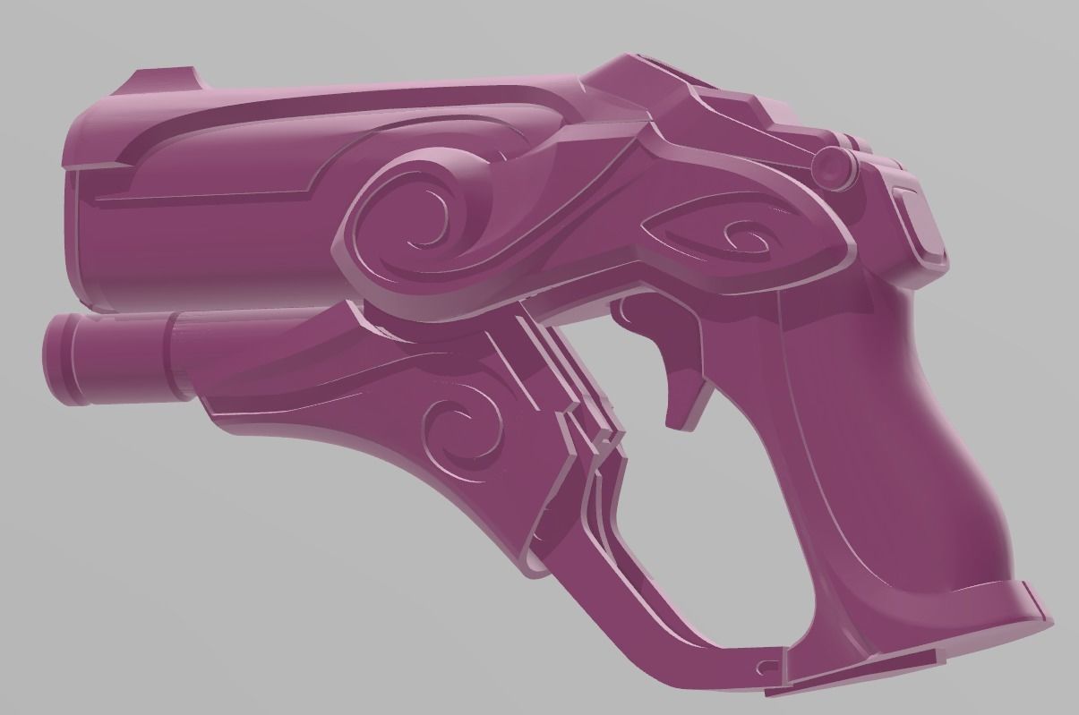 Overwatch Mercy Cosplay - Sugar Plum Fairy Blaster 3D Model 3D print model_2