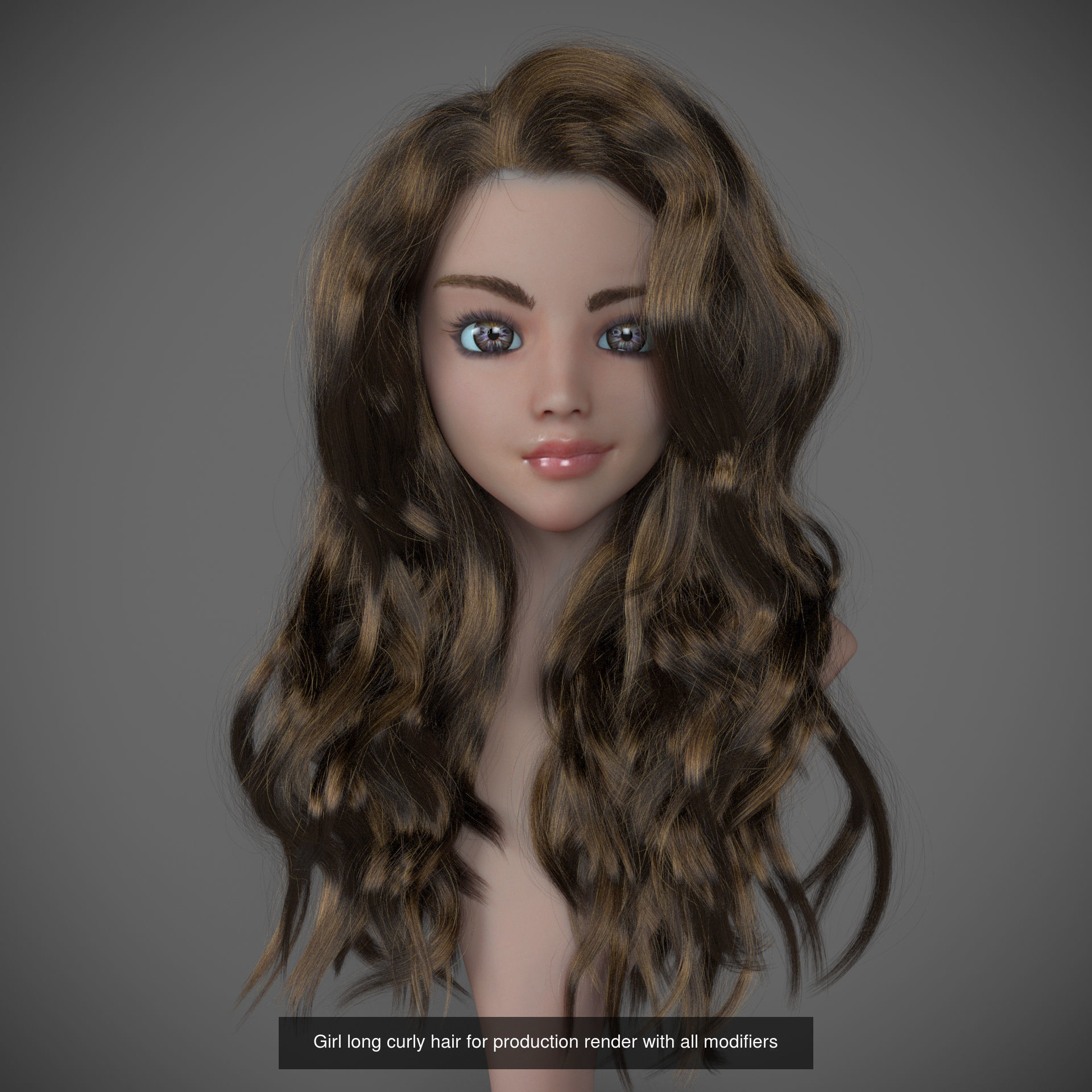 Hair and Fur bundle 3D Model Collection_13