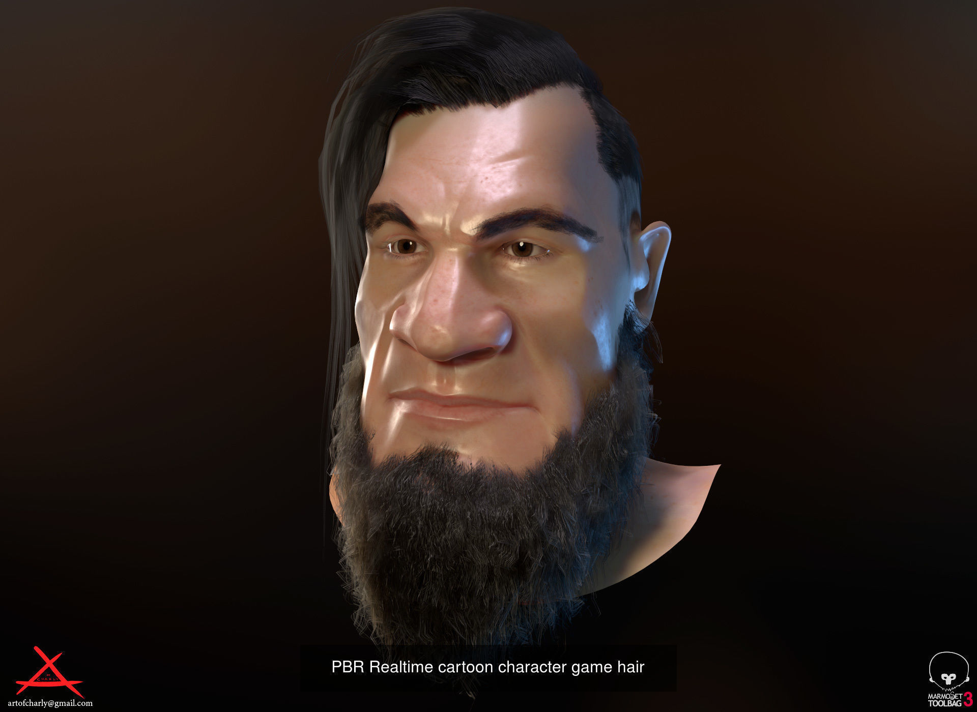 Hair and Fur bundle 3D Model Collection_14