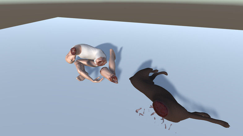 Ragdoll dismemberment system for Unity3D 3D model_3