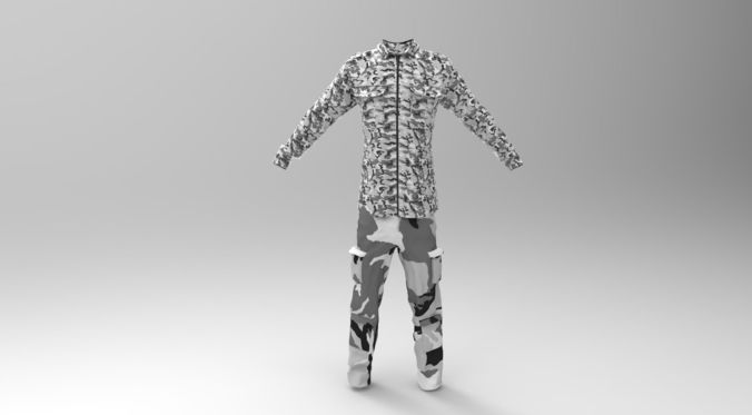 Snow Military Set 3D Model Collection