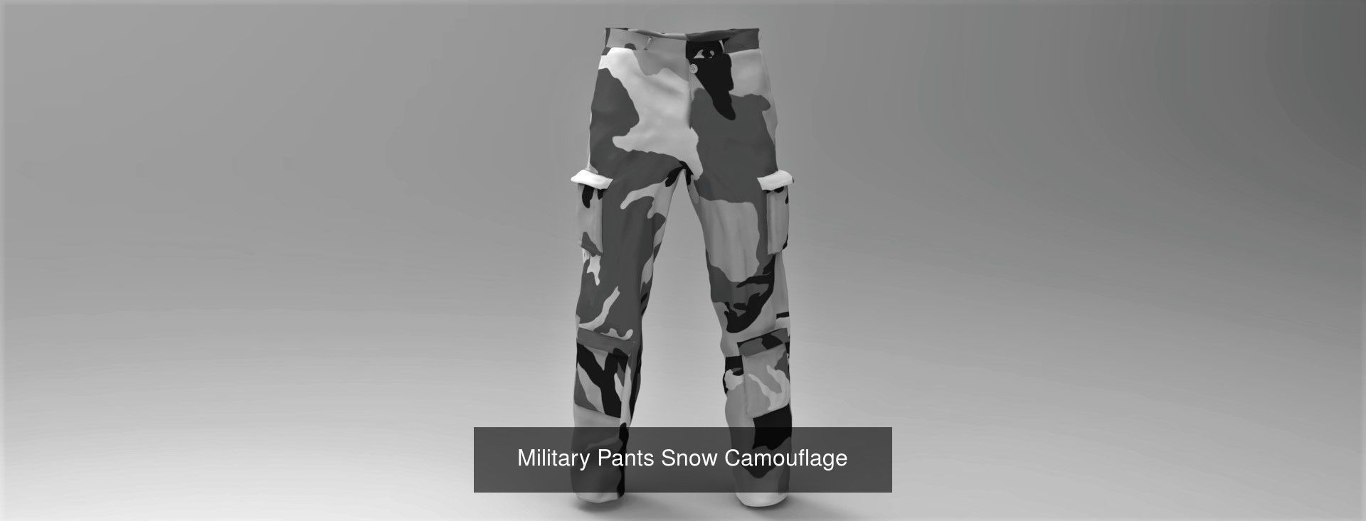 Snow Military Set 3D Model Collection_18