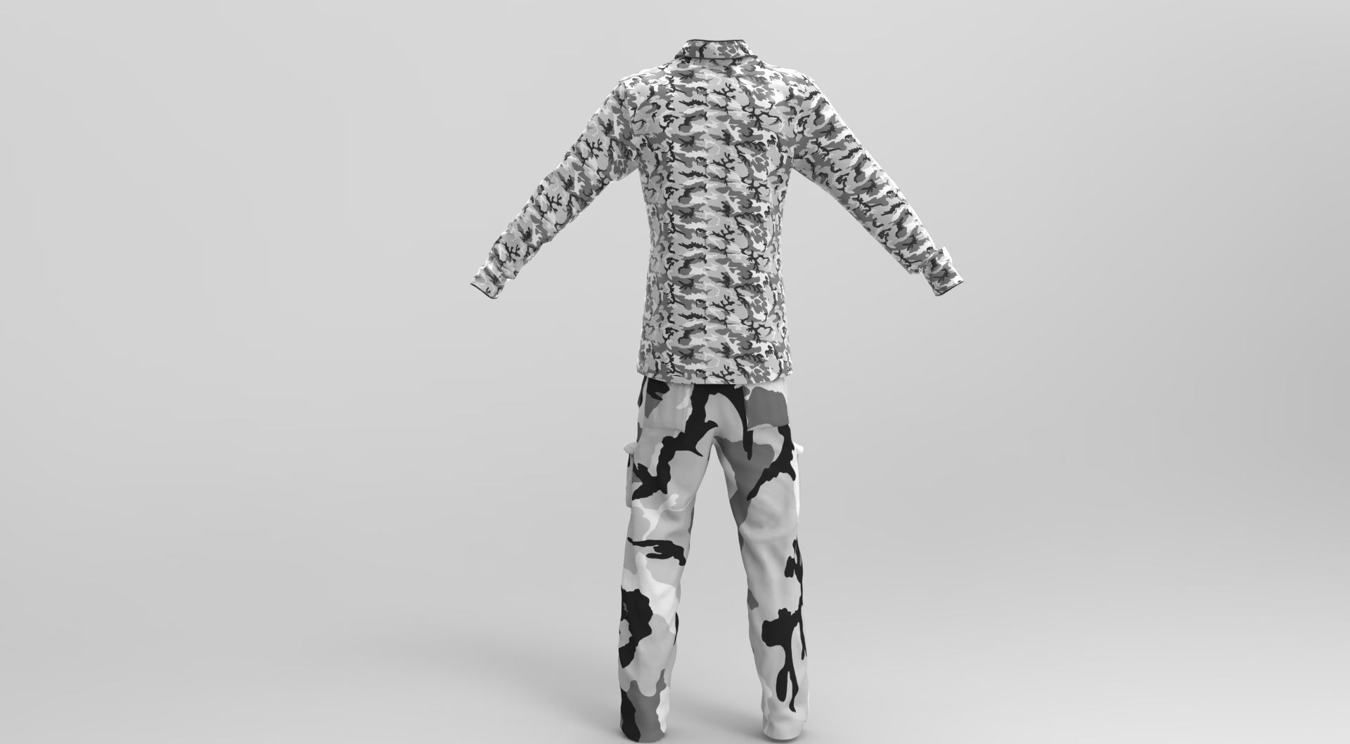 Snow Military Set 3D Model Collection_5