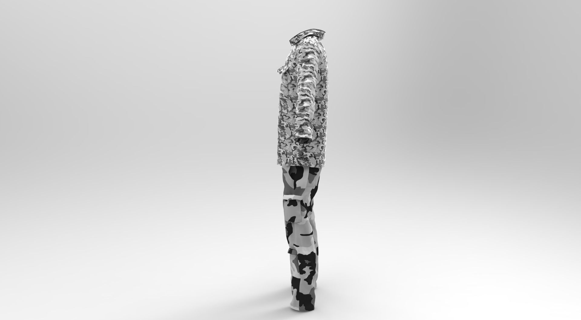 Snow Military Set 3D Model Collection_4