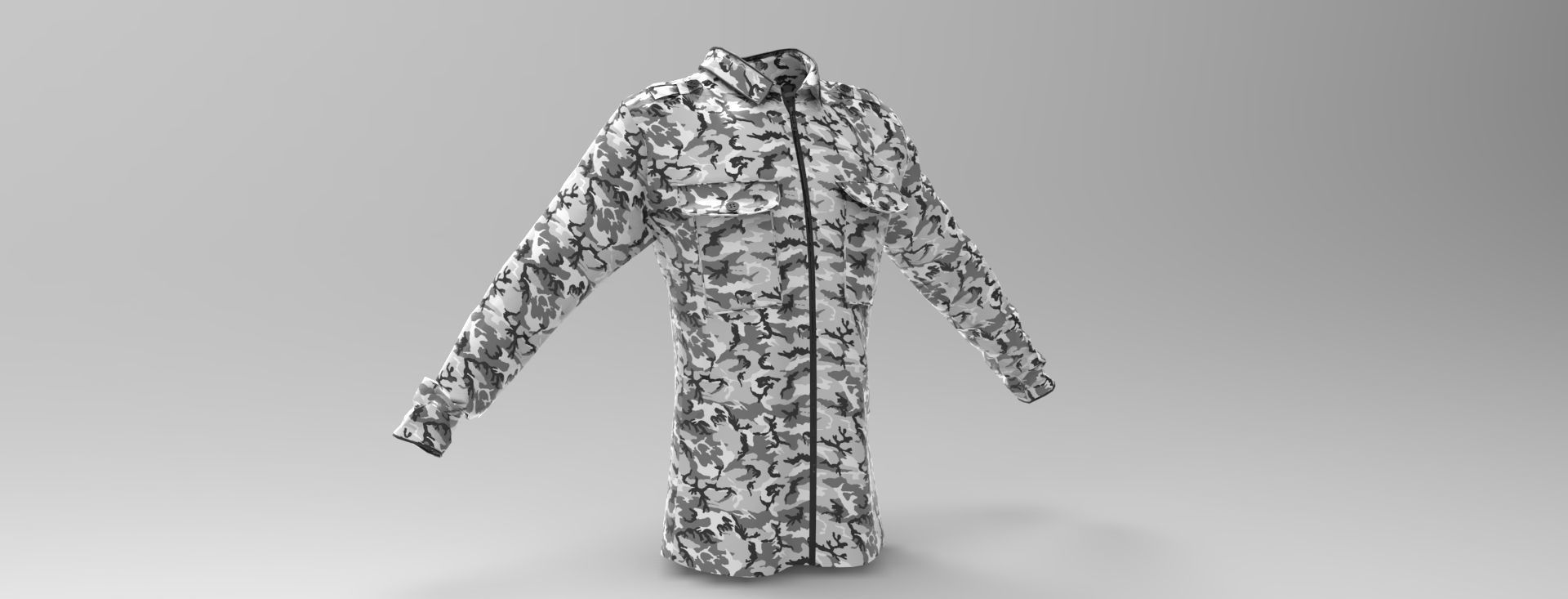 Snow Military Set 3D Model Collection_8