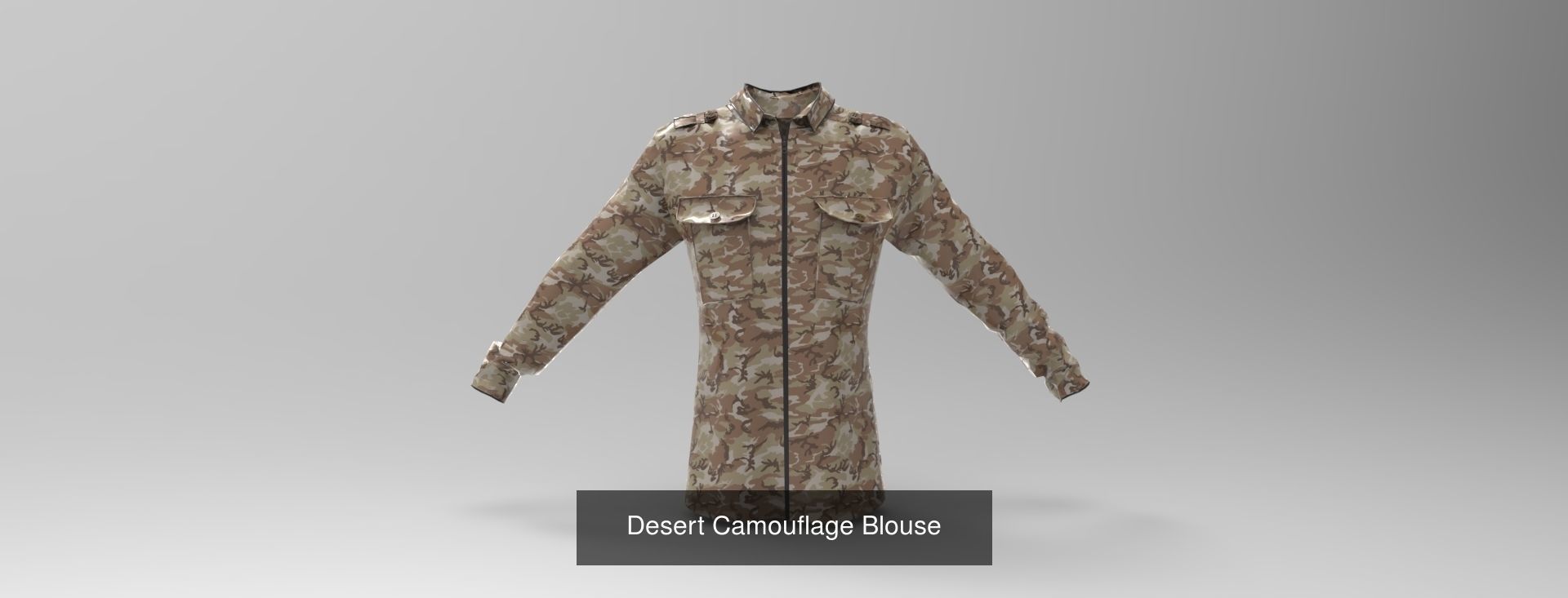 Desert Military Set 3D Model Collection_7
