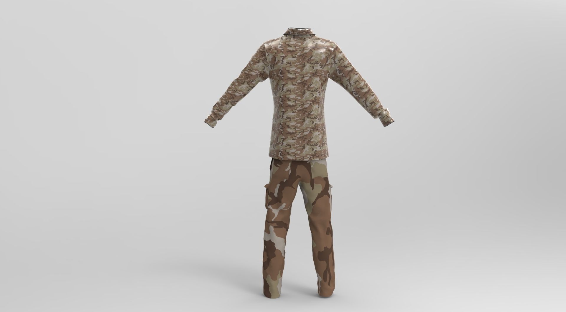 Desert Military Set 3D Model Collection_5