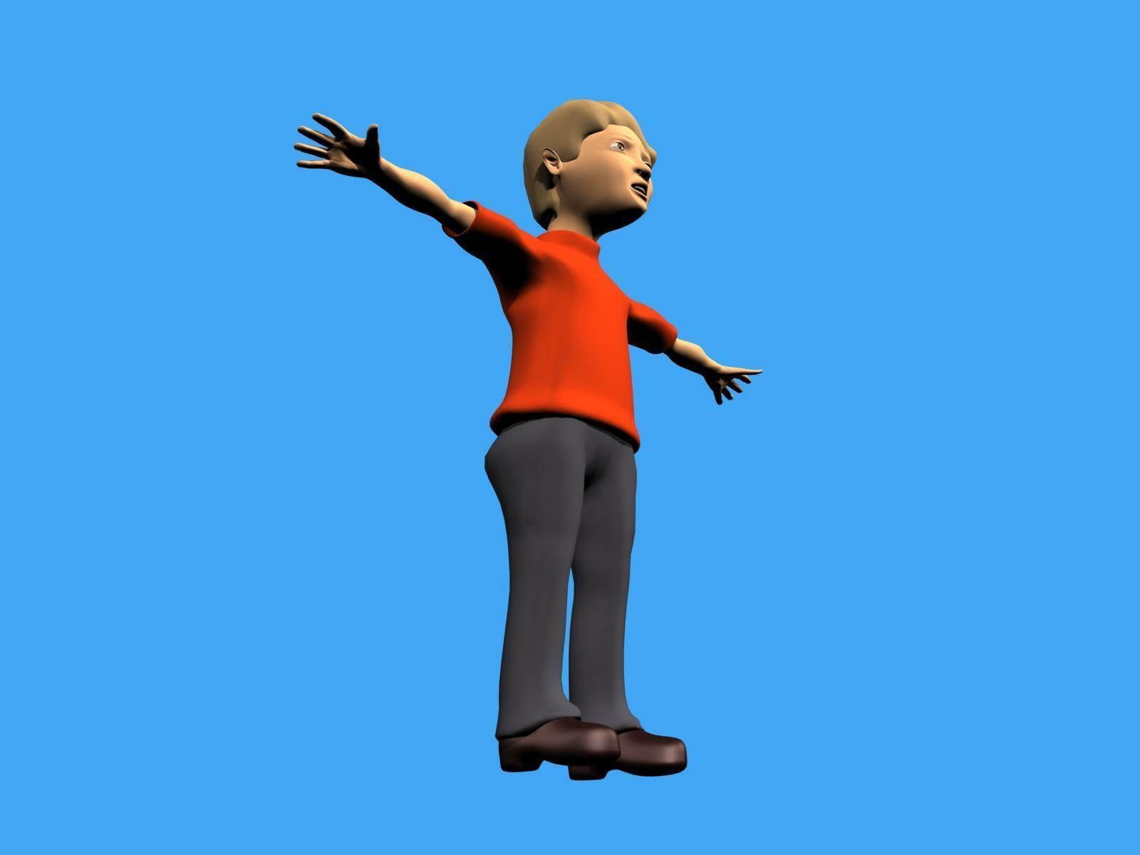 3D boy character 3D model_5
