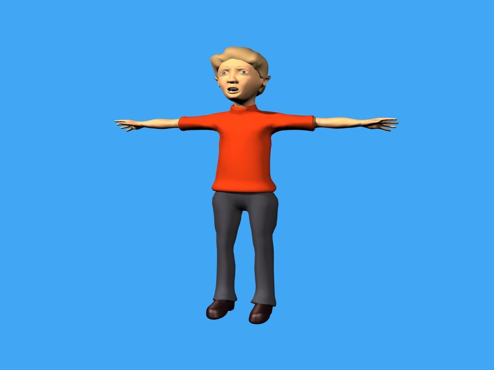 3D boy character 3D model_1