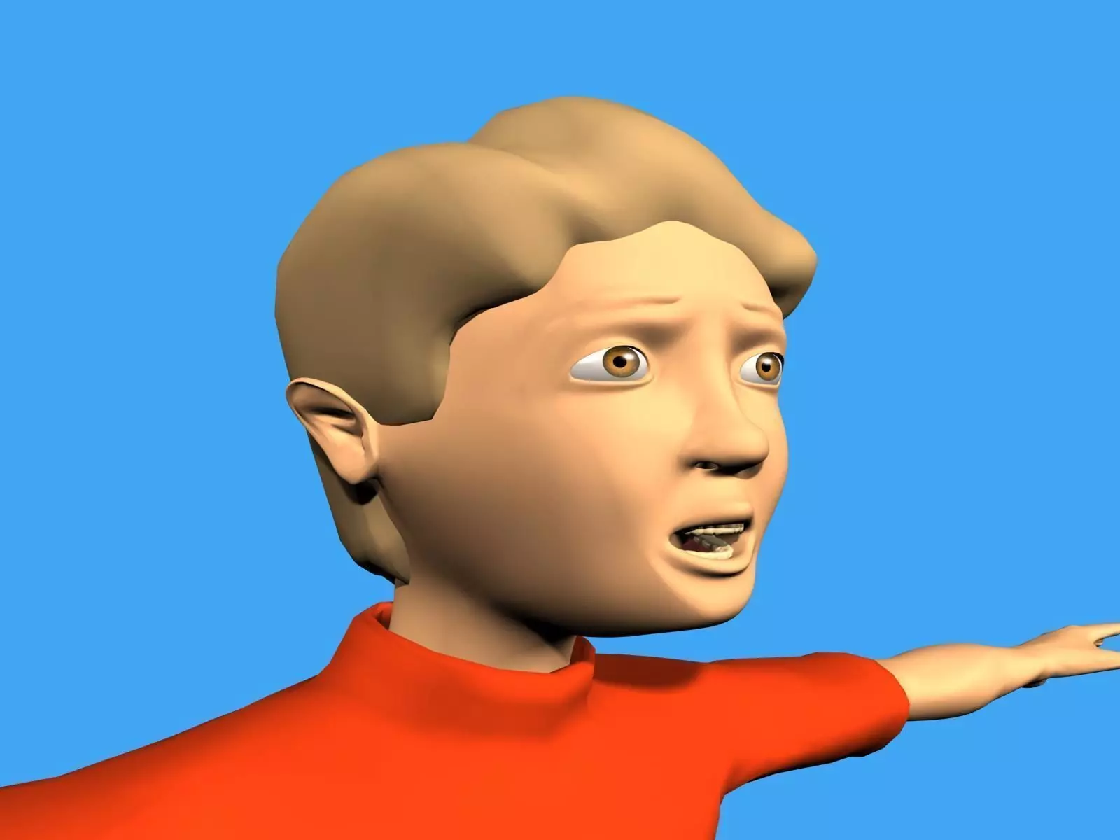 3D boy character 3D model_0