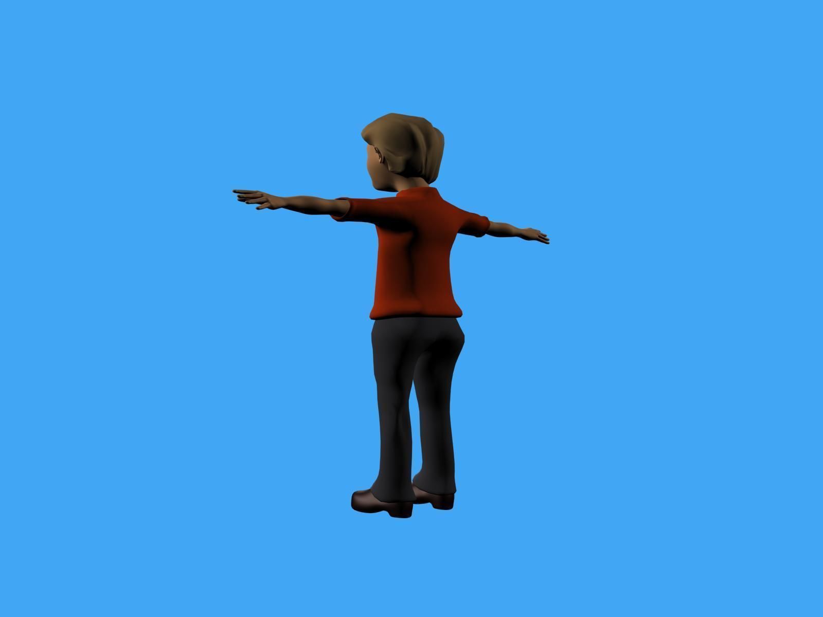 3D boy character 3D model_3