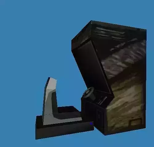 arcade car machine Low-poly 3D model