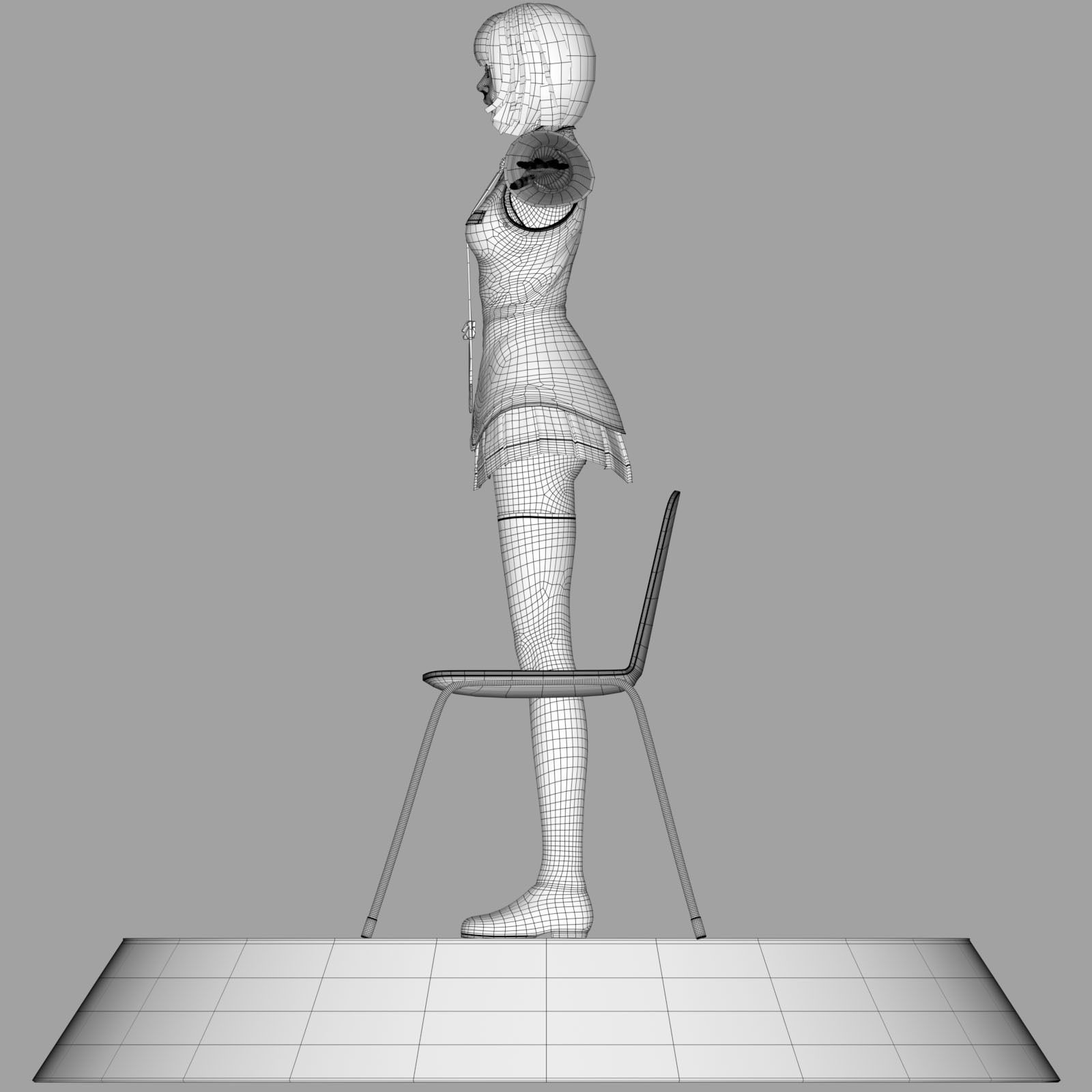 Sayuri Kouzuki V1 Light Edition for Maya 3D model_18