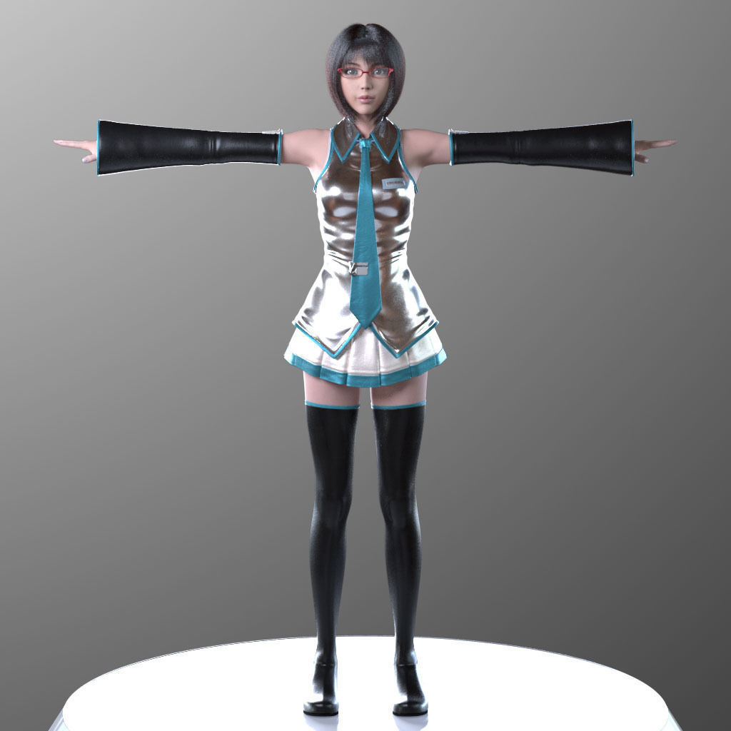 Sayuri Kouzuki V1 Light Edition for Maya 3D model_4