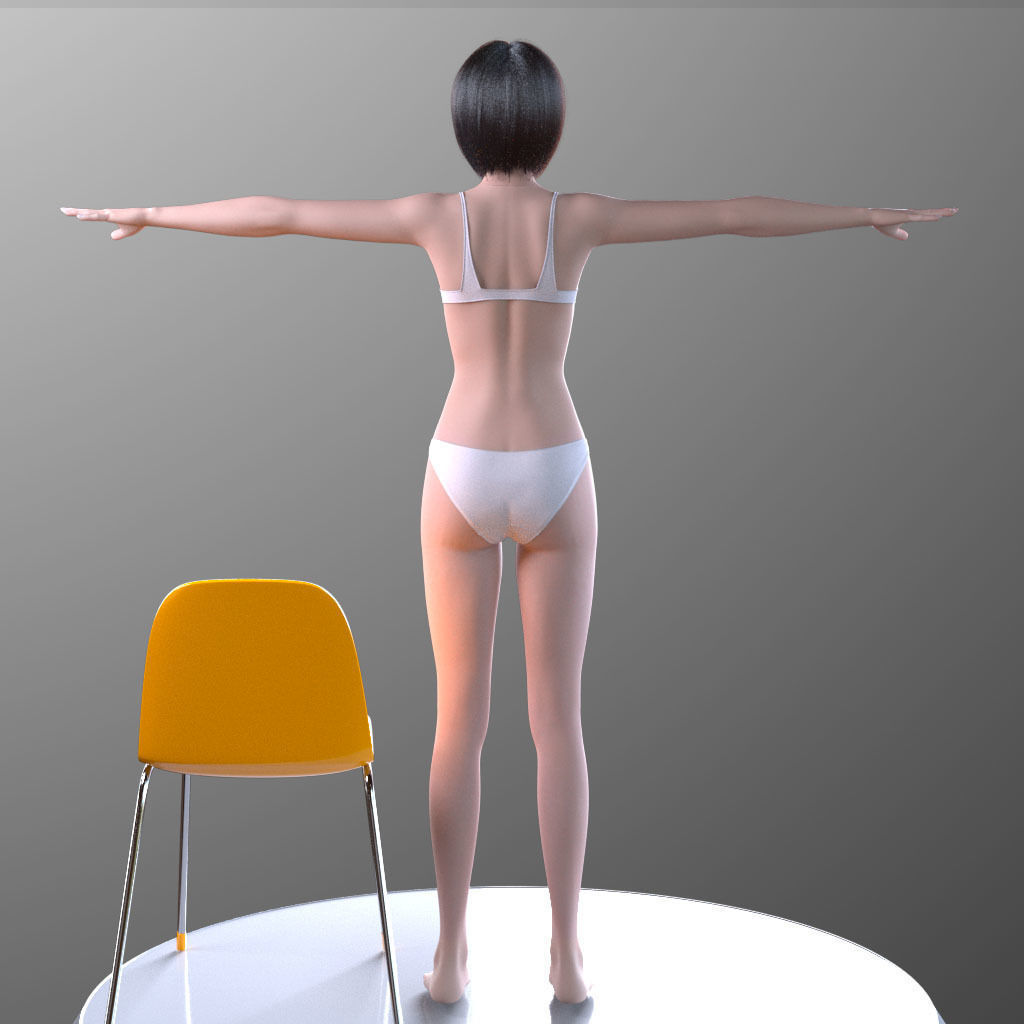 Sayuri Kouzuki V1 Light Edition for Maya 3D model_10