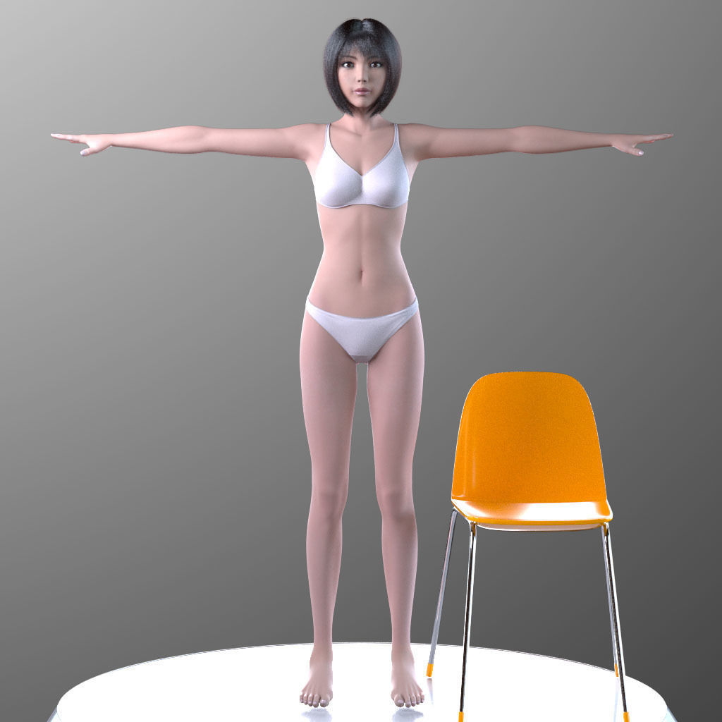 Sayuri Kouzuki V1 Light Edition for Maya 3D model_8