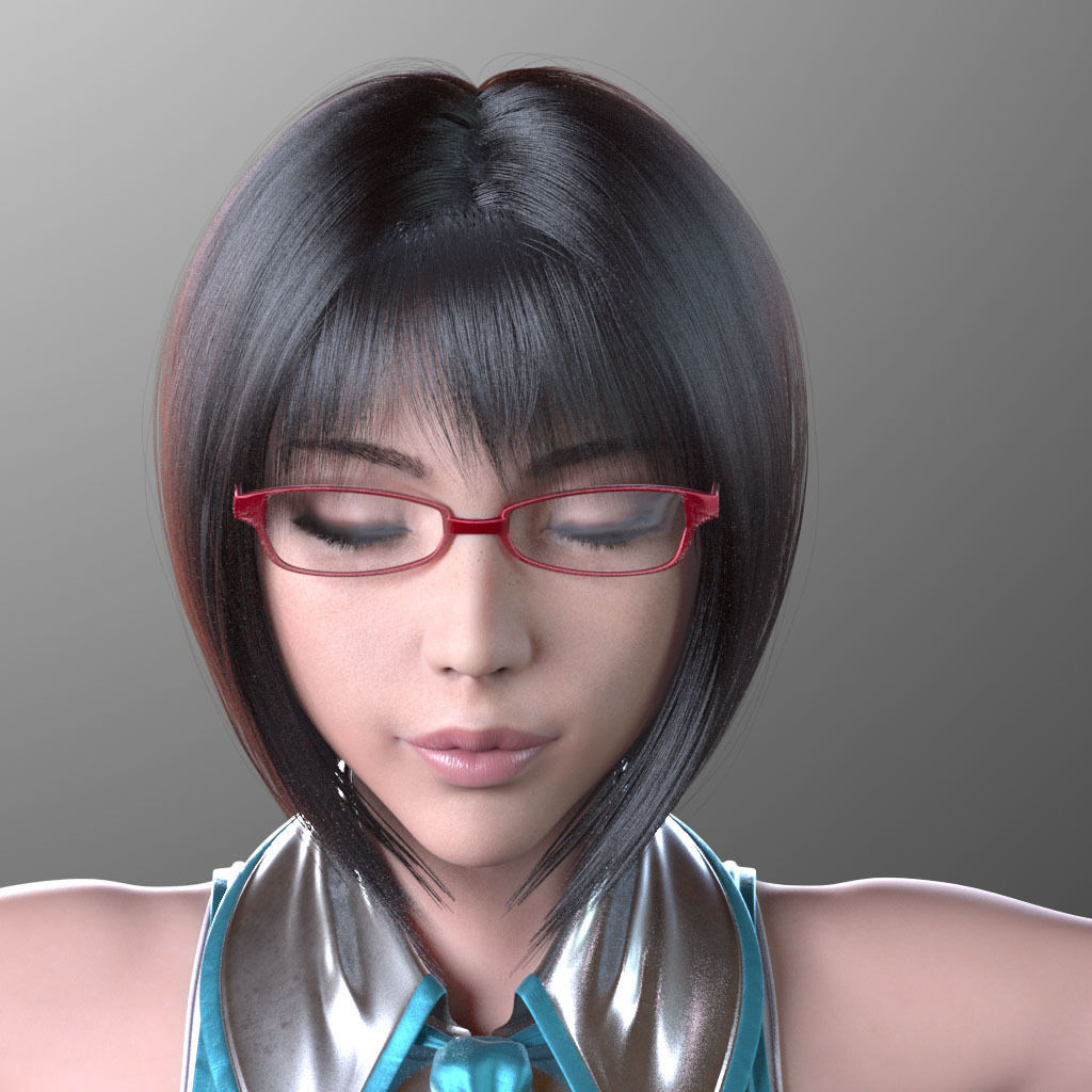 Sayuri Kouzuki V1 Light Edition for Maya 3D model_1