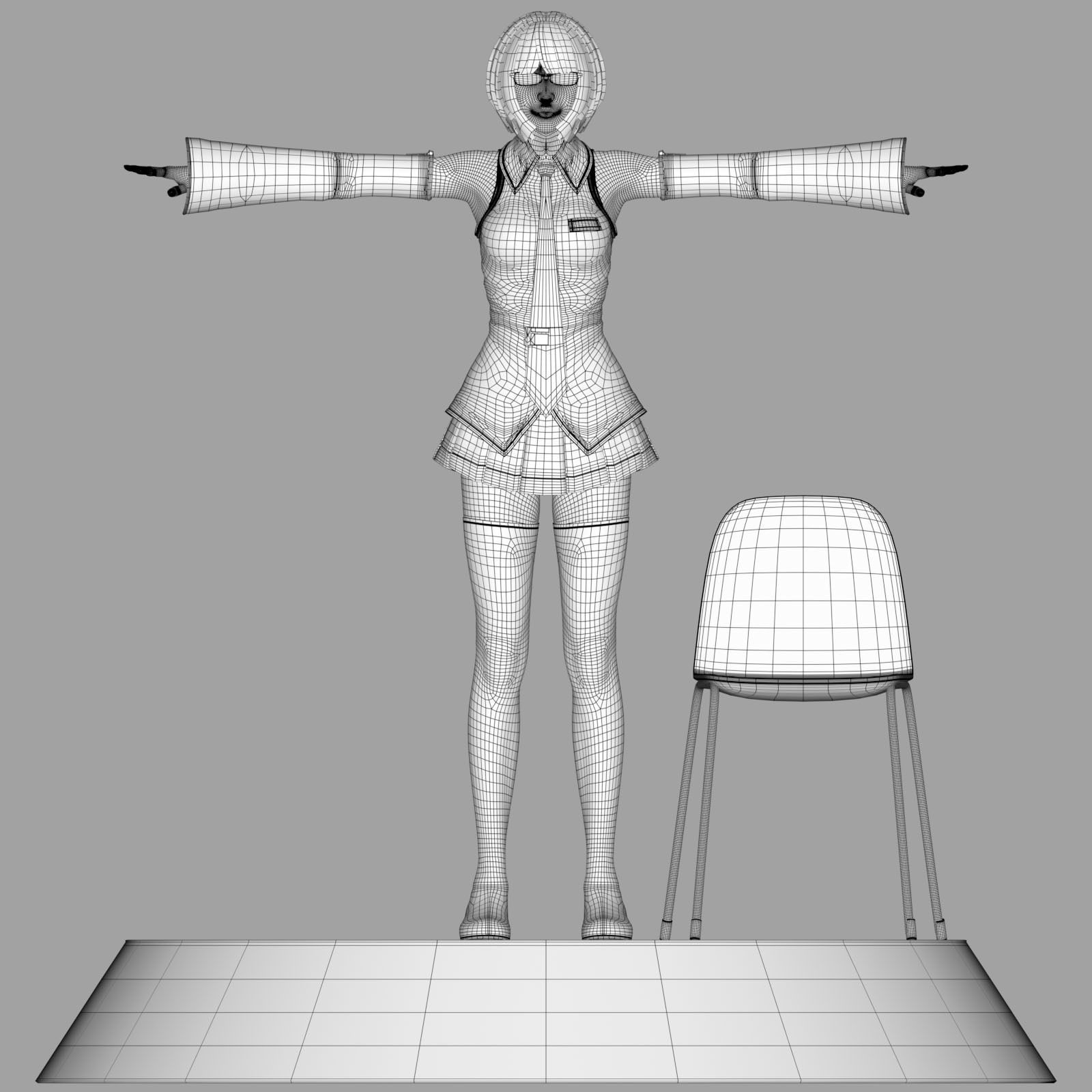 Sayuri Kouzuki V1 Light Edition for Maya 3D model_17