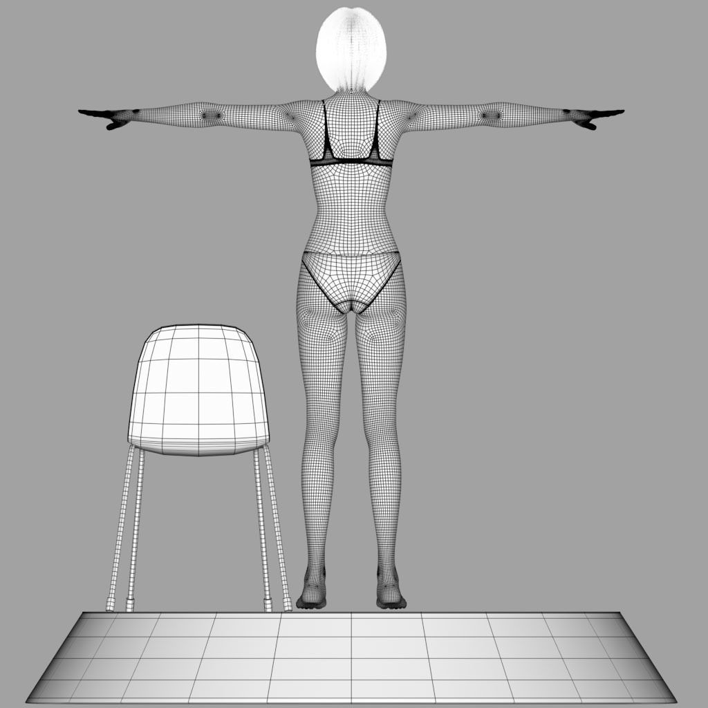 Sayuri Kouzuki V1 Light Edition for Maya 3D model_15