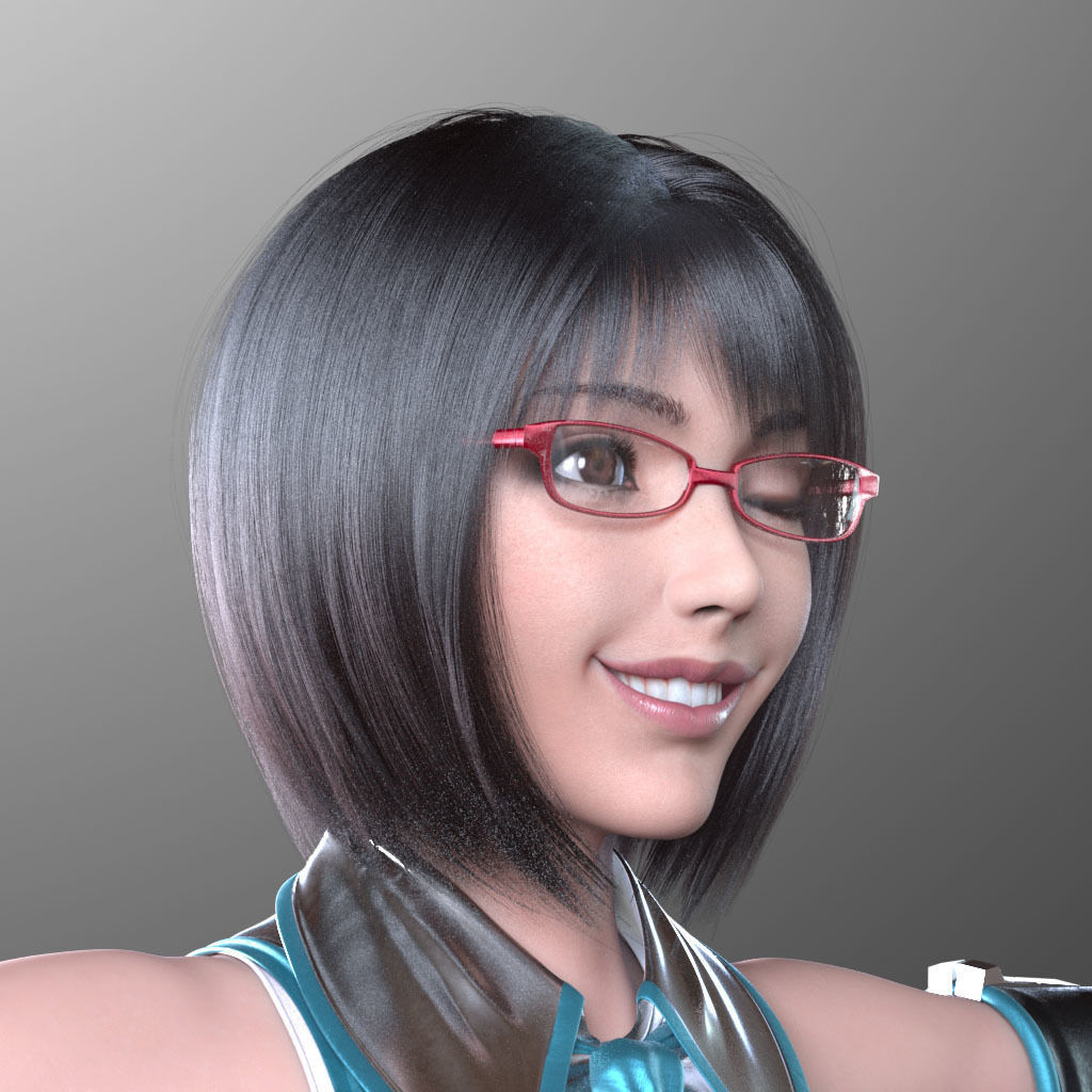 Sayuri Kouzuki V1 Light Edition for Maya 3D model_3