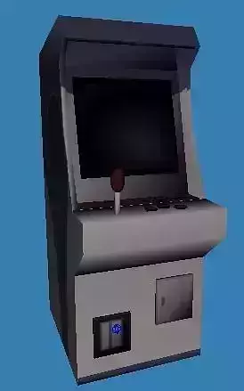 arcade game machine 2 Low-poly 3D model