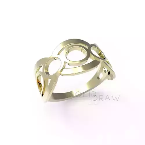 Ring Circle Ring 3D print model Free 3D print model