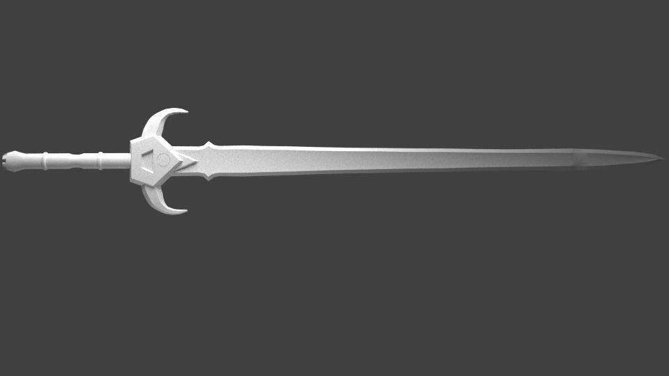 Ordersword lord of rings sword Low-poly 3D model_4