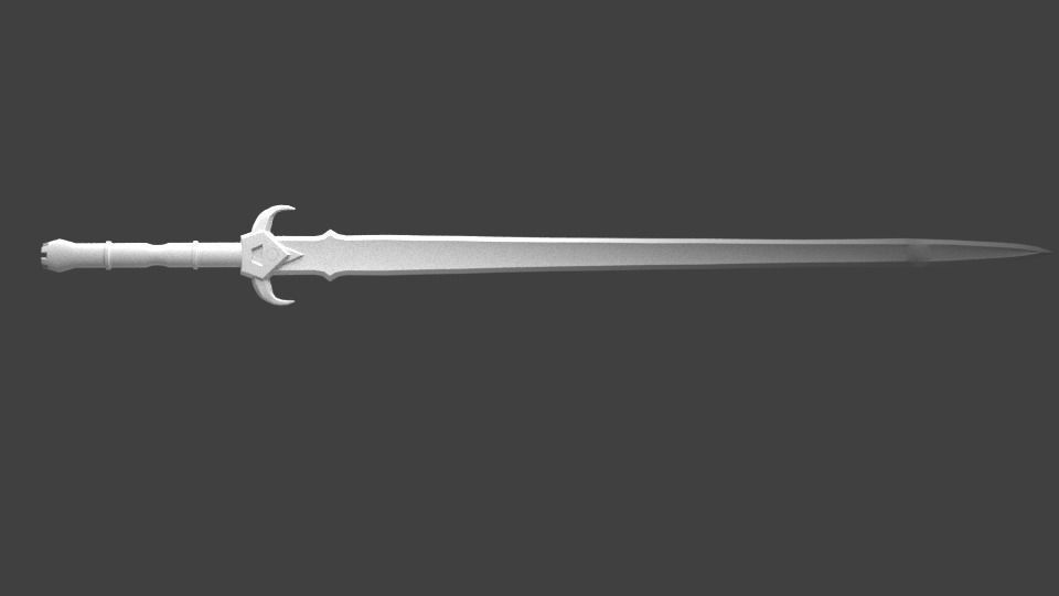 Ordersword lord of rings sword Low-poly 3D model_6