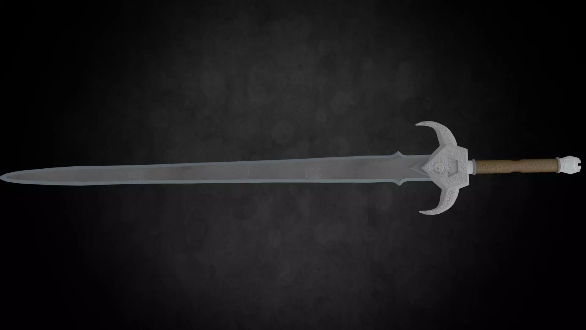 Ordersword lord of rings sword Low-poly 3D model_0
