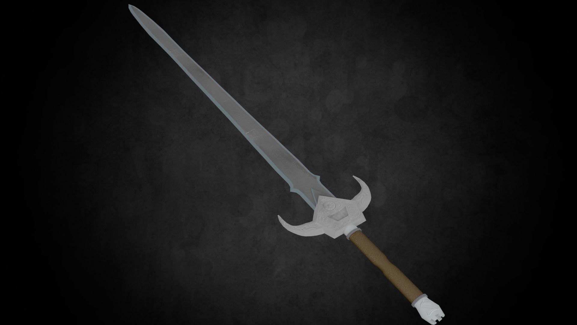 Ordersword lord of rings sword Low-poly 3D model_1