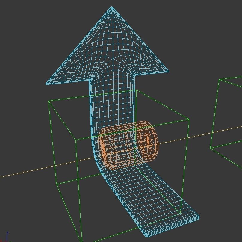 Arrows arrow with glass 3D model_5