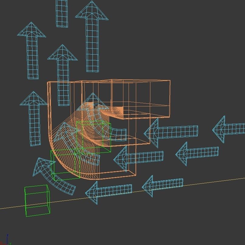 Arrows arrow with glass 3D model_9