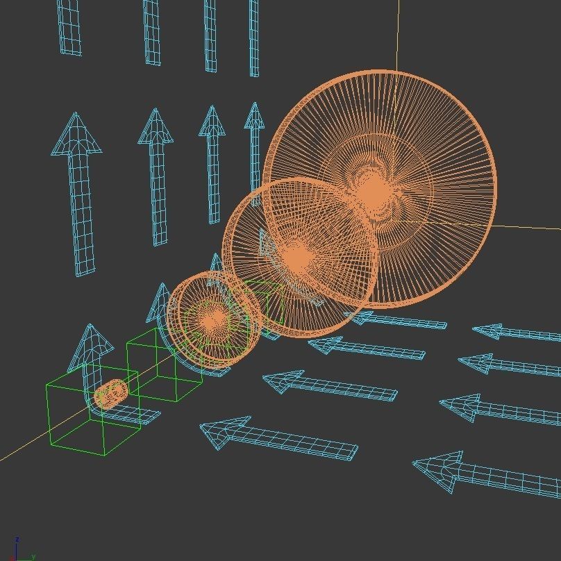 Arrows arrow with glass 3D model_2