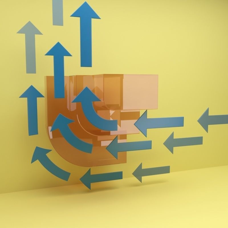 Arrows arrow with glass 3D model_8