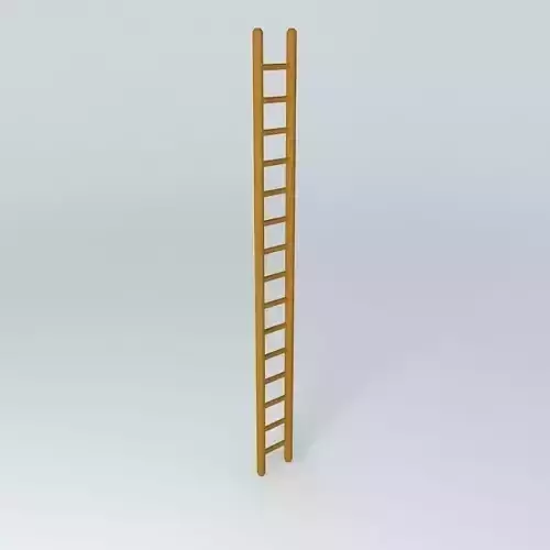Wooden Ladder Free 3D model