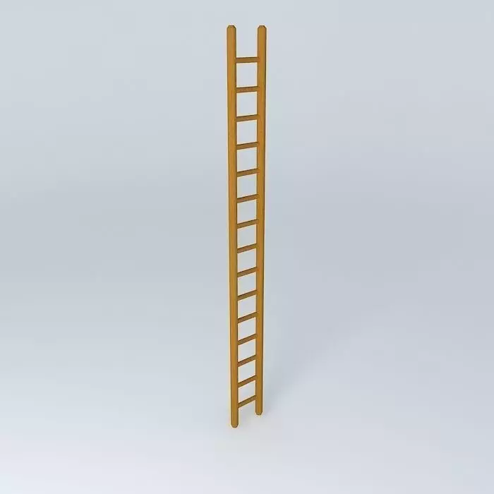 Wooden Ladder Free 3D model