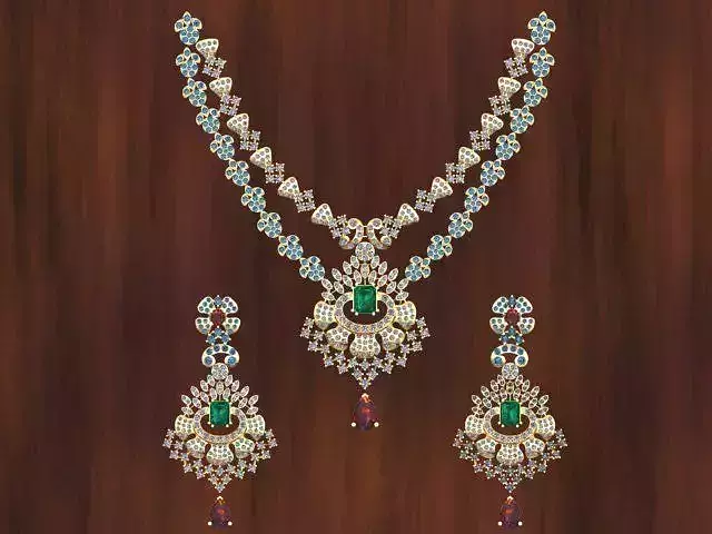 Beautiful Necklace Set 80 Grms