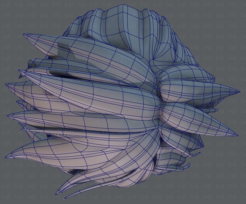 3D Hair style for boy V43 Low-poly 3D model_34