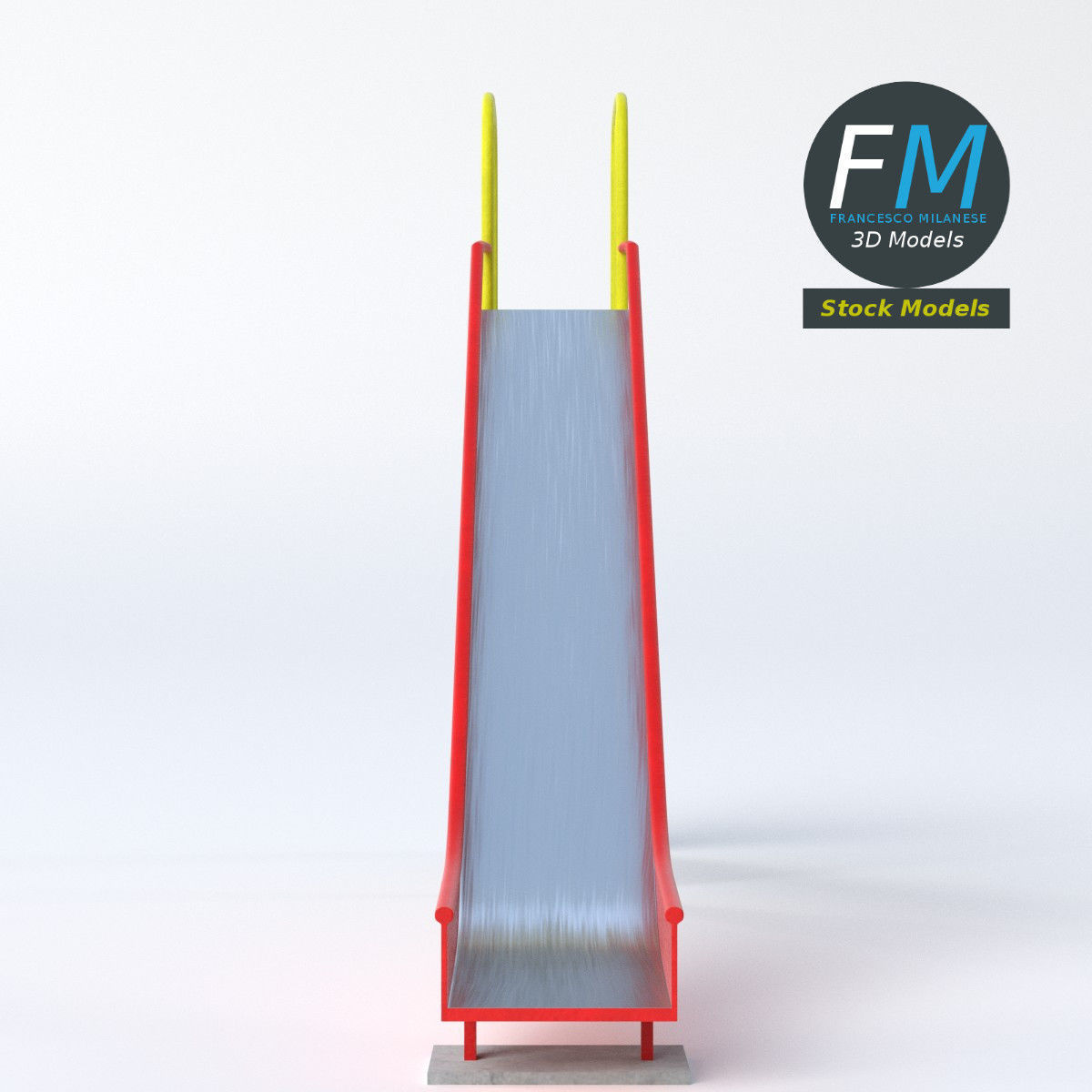 Park slide 3D model_5