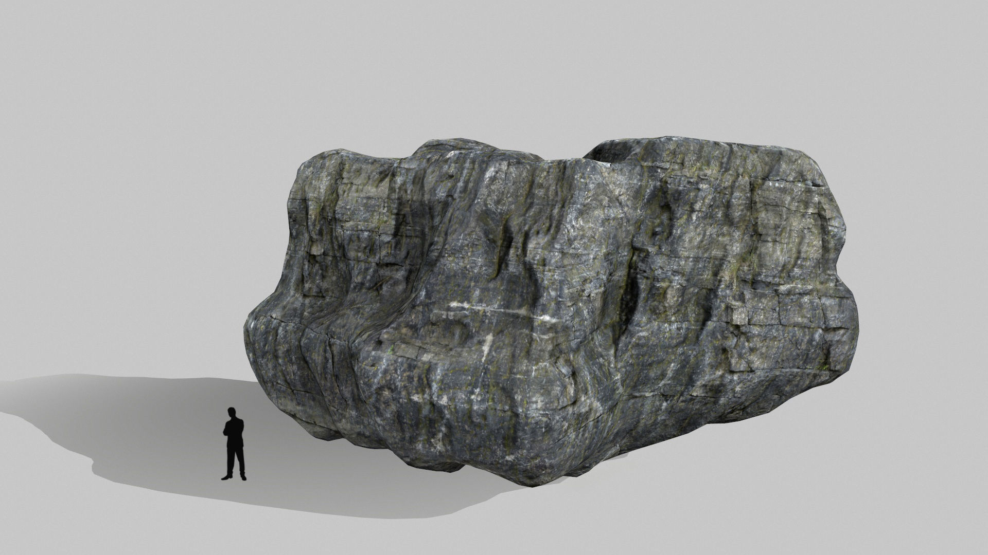 cliff rocks set 1 Low-poly 3D model_7