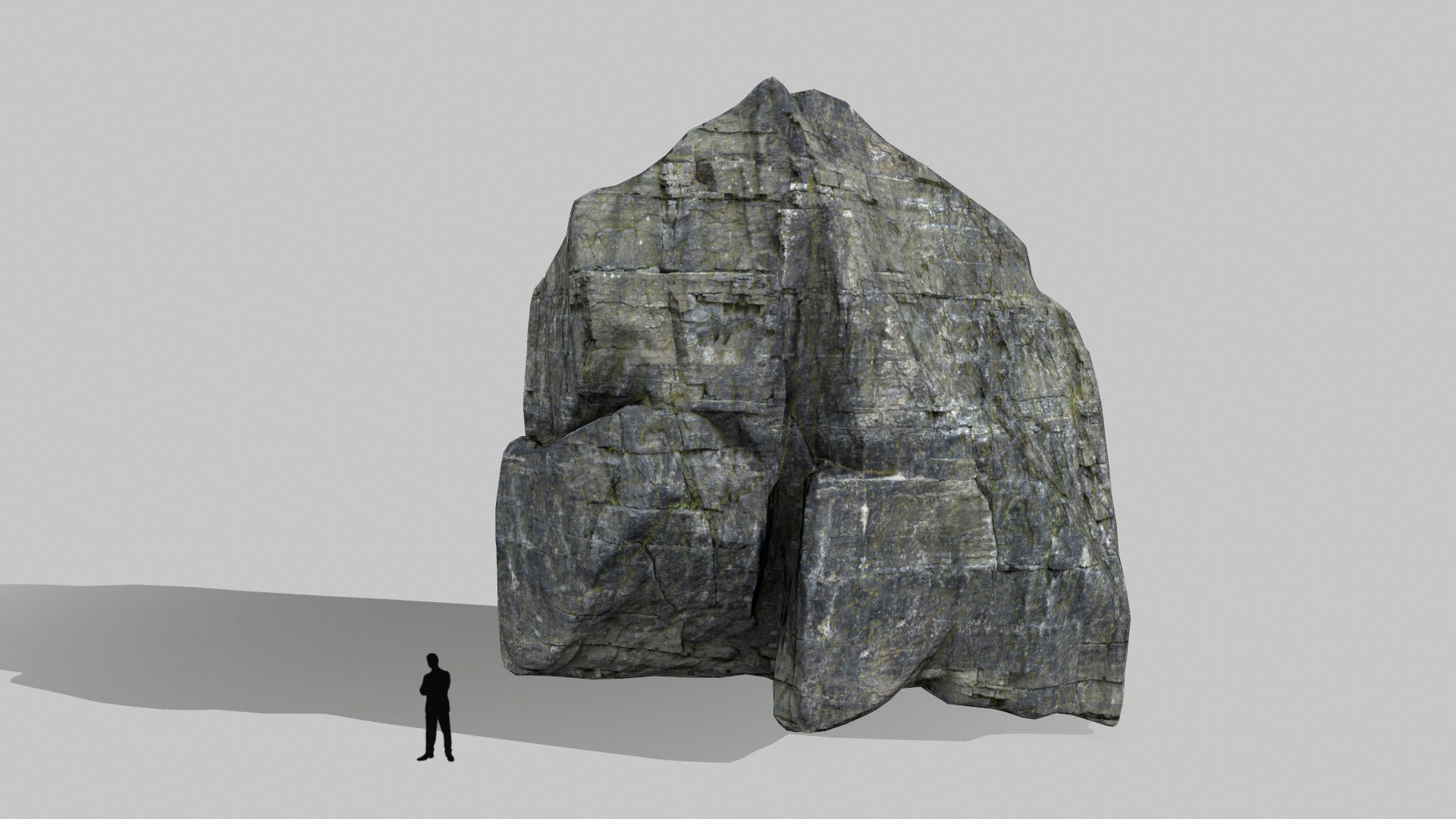cliff rocks set 1 Low-poly 3D model_13